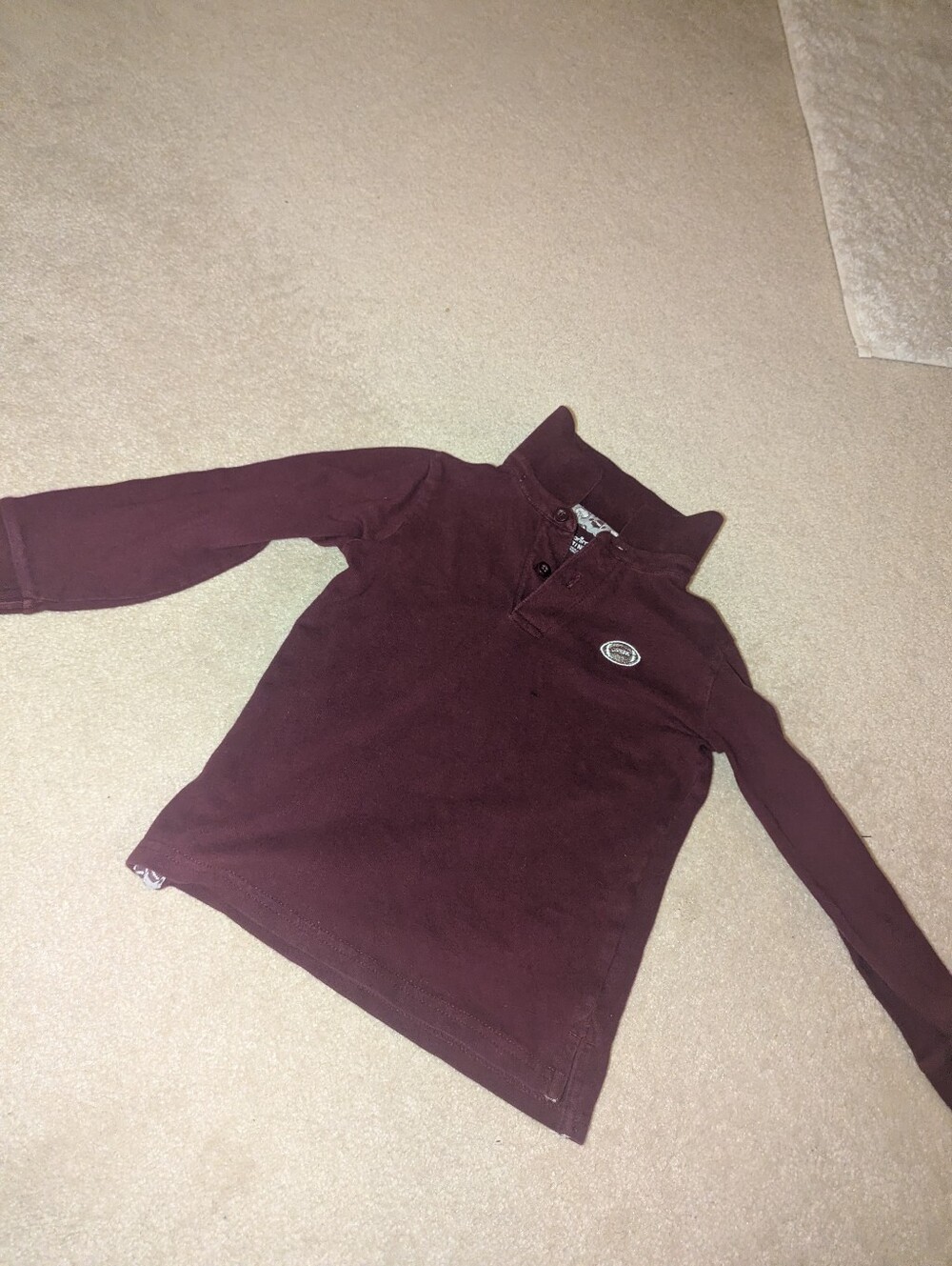 Garanimals 4t long sleeve football polo